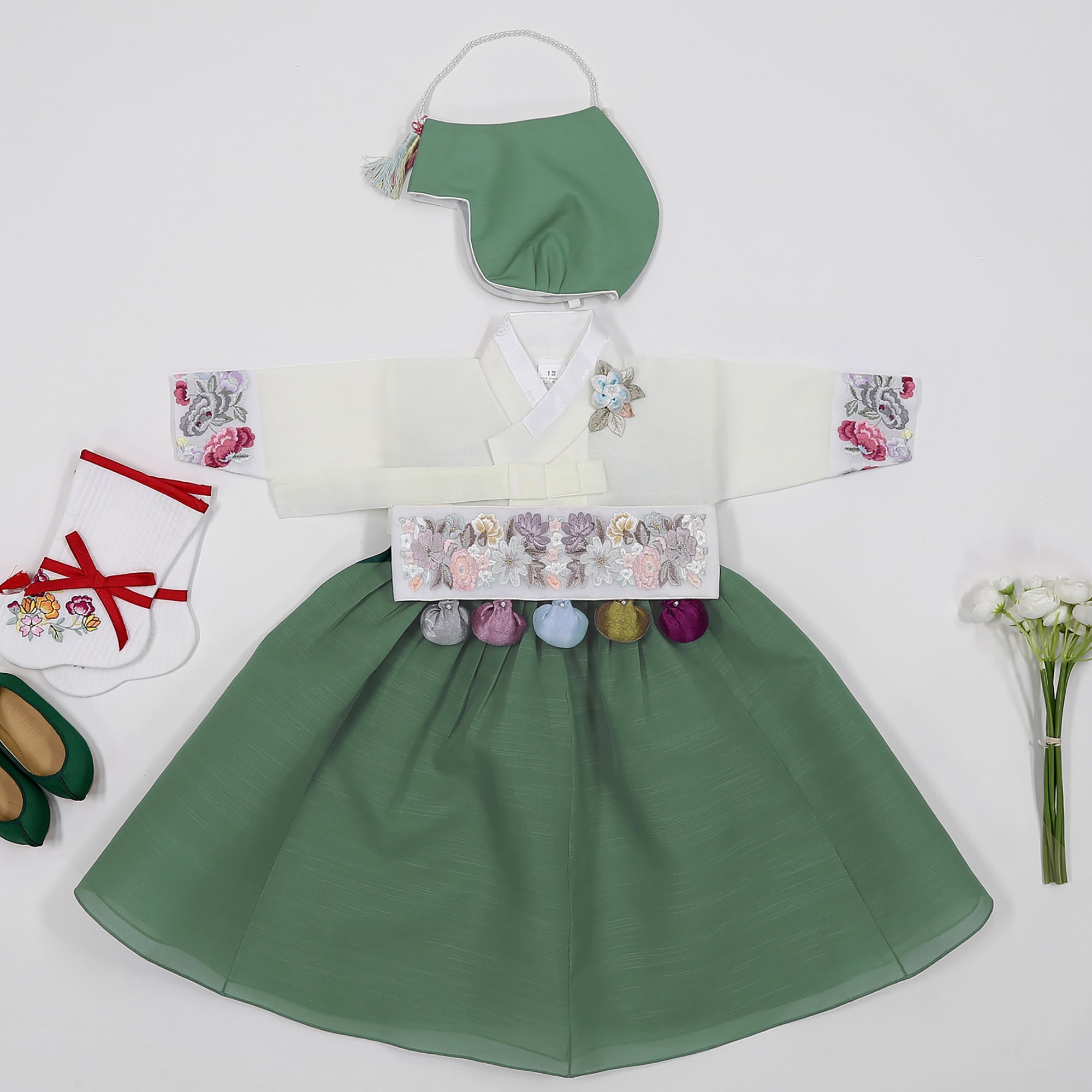 Girl's Hanbok for hot First Birthday Dohl Celebration | Baby's Dol Party For 0-11 Years Old (HRG0011)