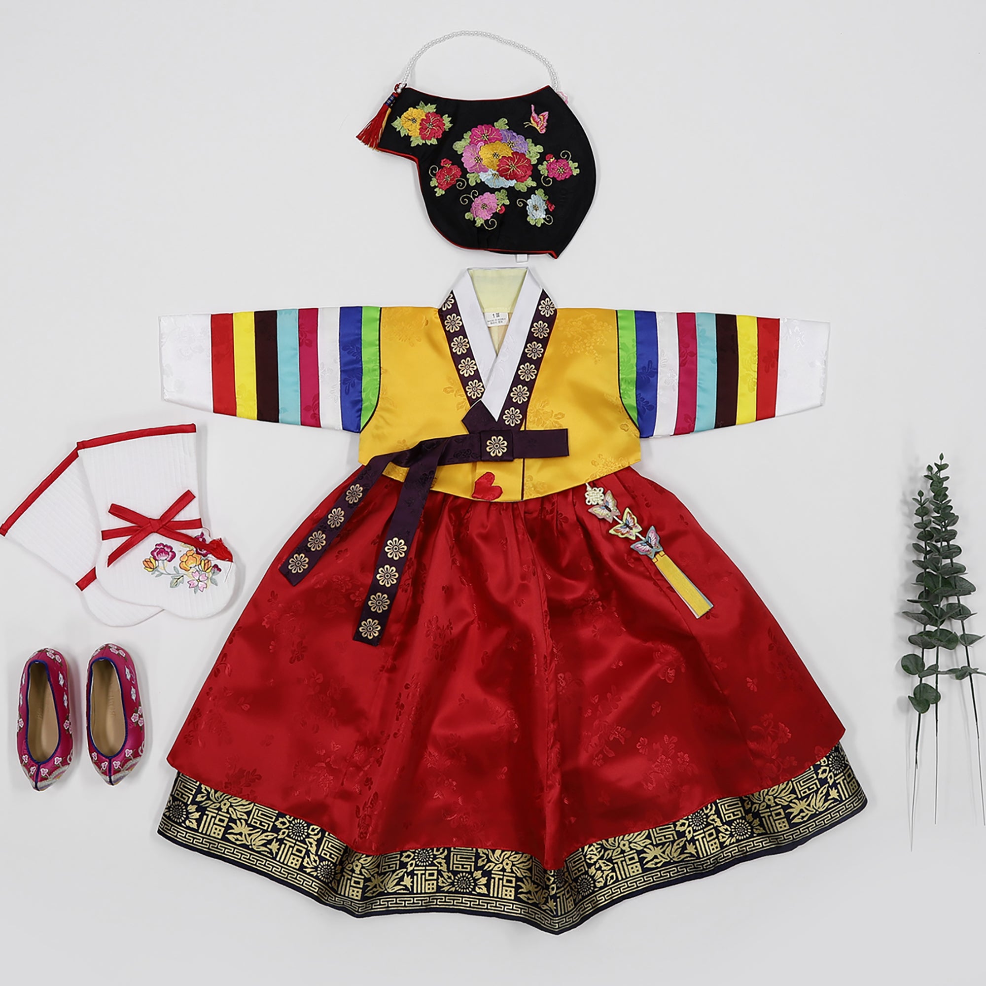 Store Girl's Hanbok for First Birthday Dohl Celebration | Baby's Dol Party For 0-11 Years Old (HRG0004)