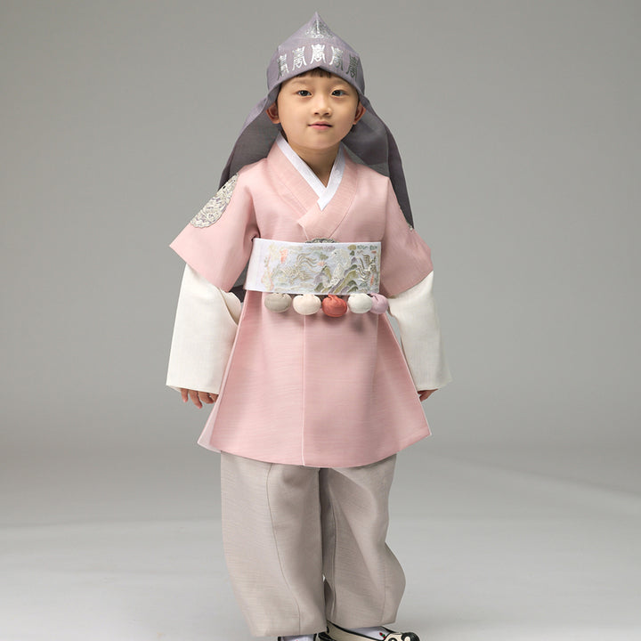 Korean Traditional Boy Baby Hanbok Dol Baikil Party Celebration 100th-10 Years&nbsp; Light Pink DDB108