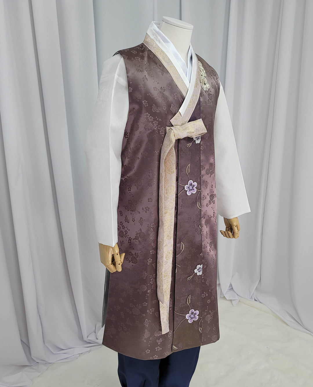 Korean Traditional Man Male Personal Custom Brown Hanbok&nbsp; Wedding Party Ceremony OSM149