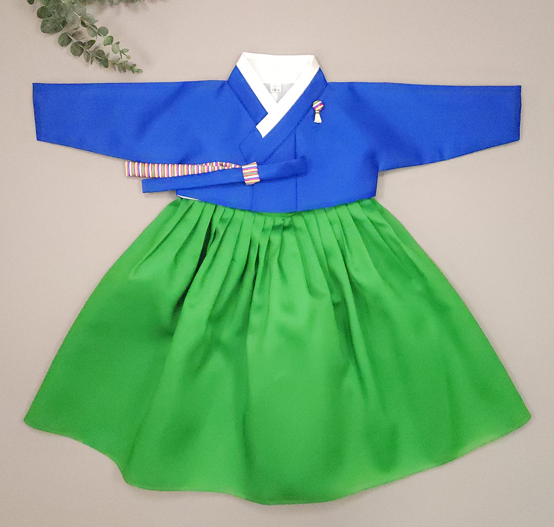 Hanbok Girl Baby Korea Traditional Clothing Set First Birthday Celebration Party Celebration 1–8 Vivid Color OSG328