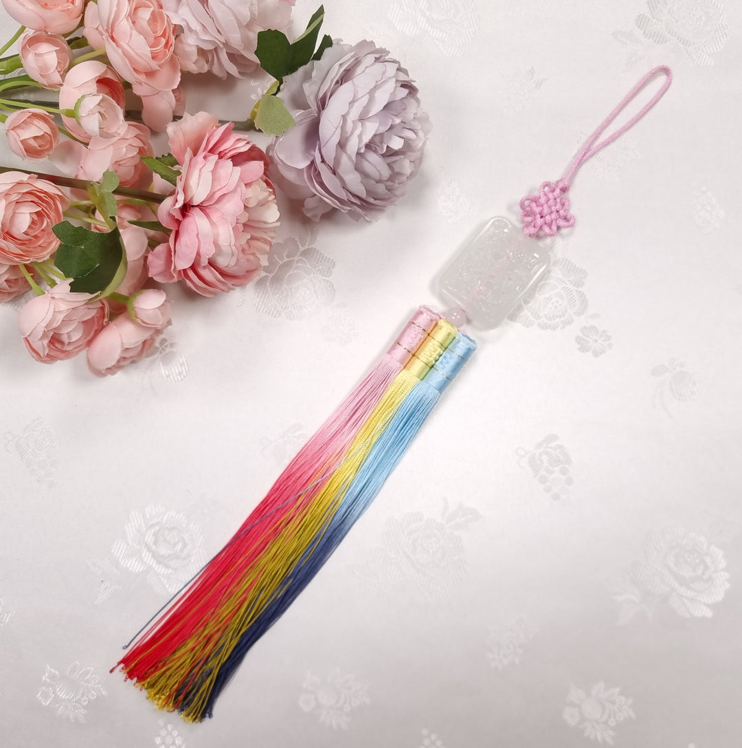 Hanbok Accessory Norigae 노리개 Baby Girl Boy Ornament Butterfly Gradation Tassel 35 cm JTN115