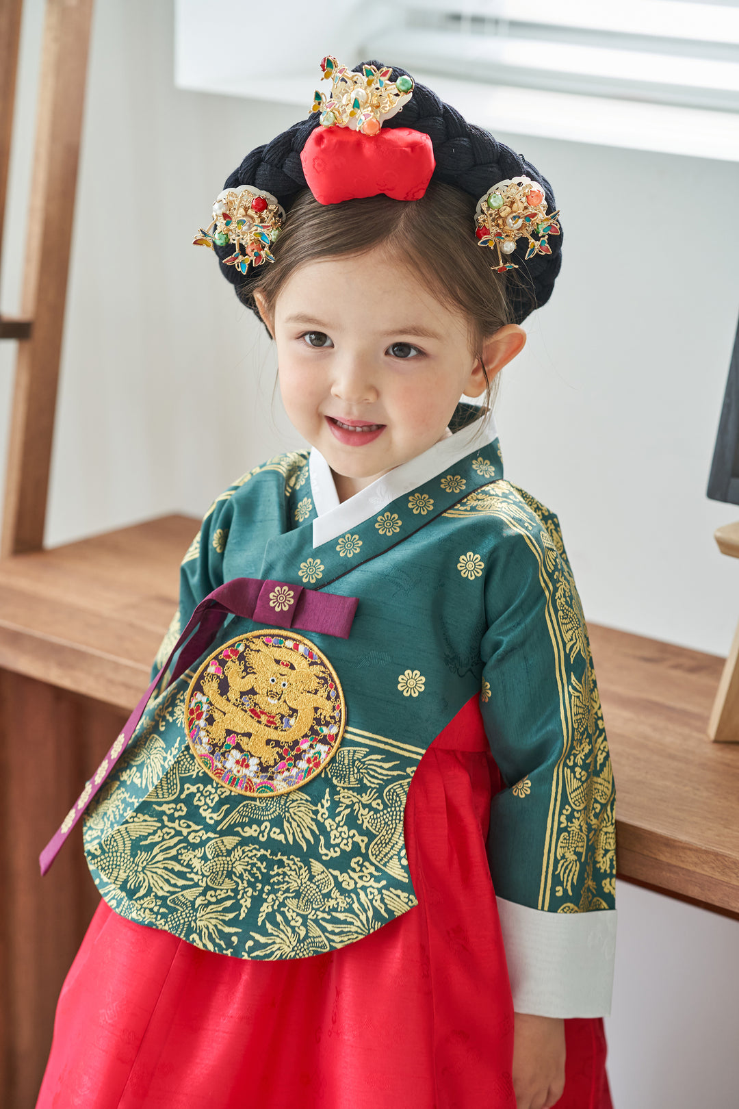 Korea Traditional Hanbok Girl Baby Princess Queen Design Baikil 1–10 Years 1st Birthday Party OSG108