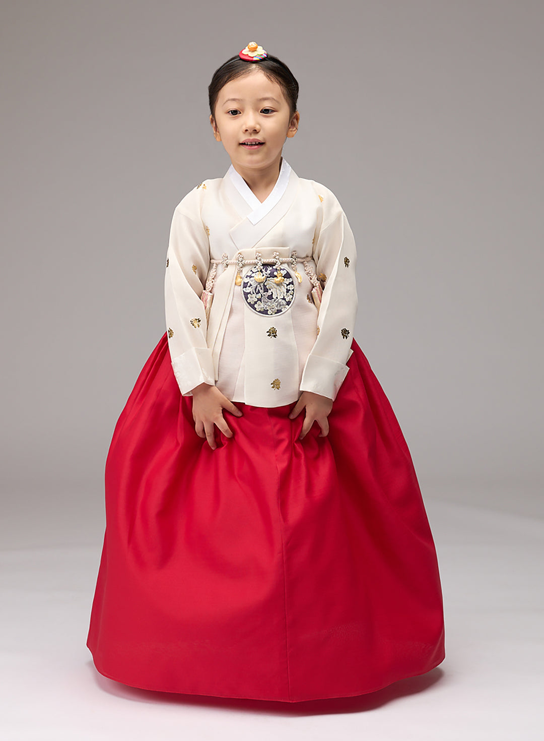 Hanbok Girl Baby Korea Traditional Clothing Set First Birthday Celebration Party Celebration 1–10 years Red GGH103