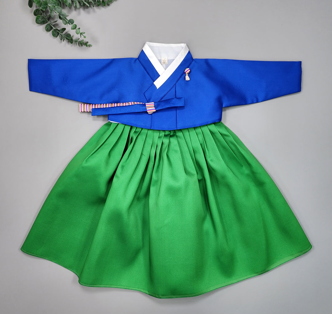 Hanbok Girl Baby Korea Traditional Clothing Set First Birthday Celebration Party Celebration 1–8 Vivid Color OSG328