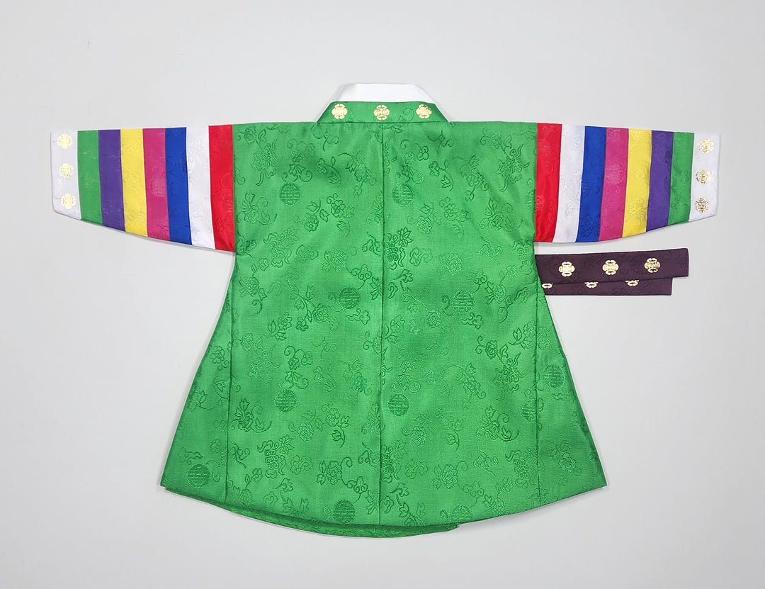 Korean Traditional Boy Baby Hanbok Dol Party Celebration 1 Ages Green GBH104