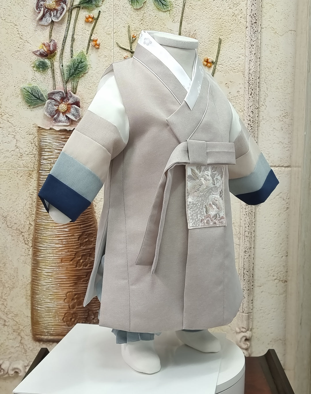 Hanbok Boy Baby Korea Traditional Clothing Set First Birthday Celebration Party 100th Birth Celebration 1–15 years Baby Beige Saekdong HGB109