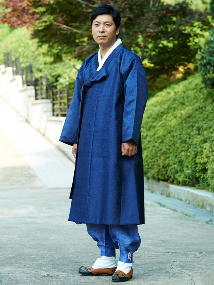 Korean Traditional Man's Jacket Coat Durumagi 두루마기 Clothing Ceremony KND001