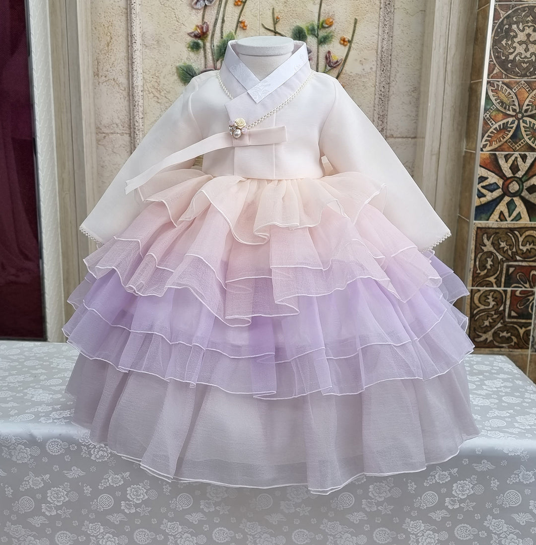 Hanbok Dress Girl Baby Korea Traditional Clothing Set First Birthday Celebration Party Celebration 1-10 Years