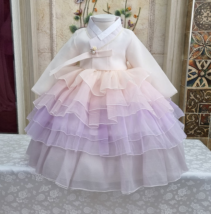 Hanbok Dress Girl Baby Korea Traditional Clothing Set First Birthday Celebration Party Celebration 1-10 Years