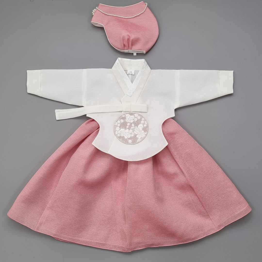 Hanbok Girl Baby Korea Traditional Clothing Set First Birthday Celebration Party 100th Birth Celebration 1–15 years Pink HG162