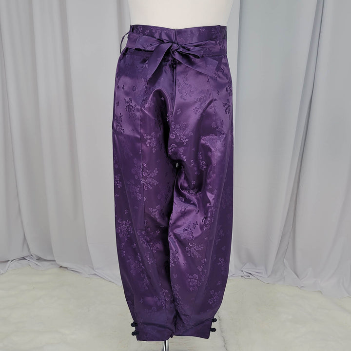 Korean Traditional Man Personal Custom Hanbok Pants Purple Wedding Party Ceremony OSM137