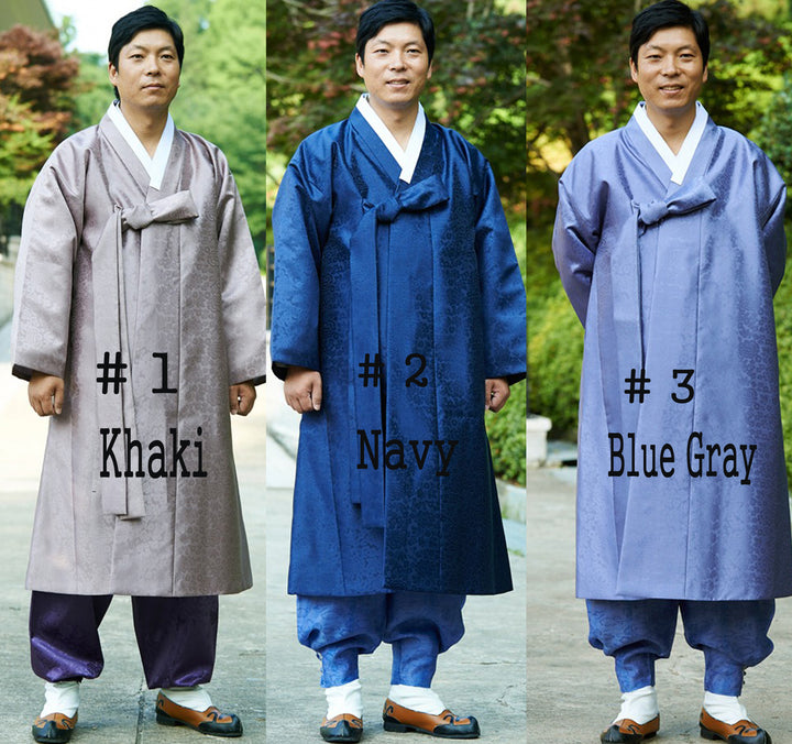 Korean Traditional Man's Jacket Coat Durumagi 두루마기 Clothing Ceremony KND001