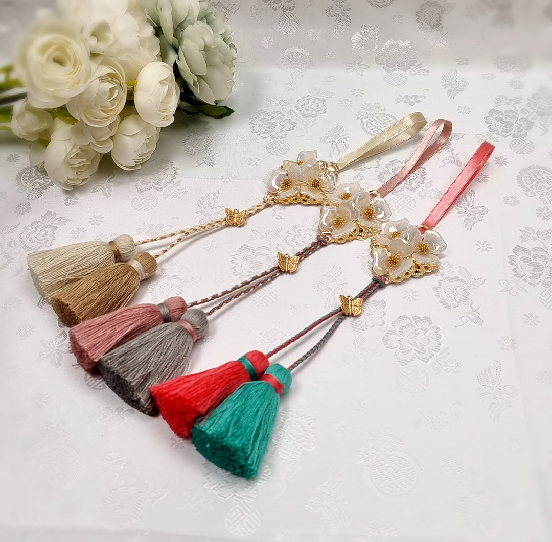 Hanbok Accessory Norigae 노리개 Baby Girl Boy Ornament Flower Tassel JTN120