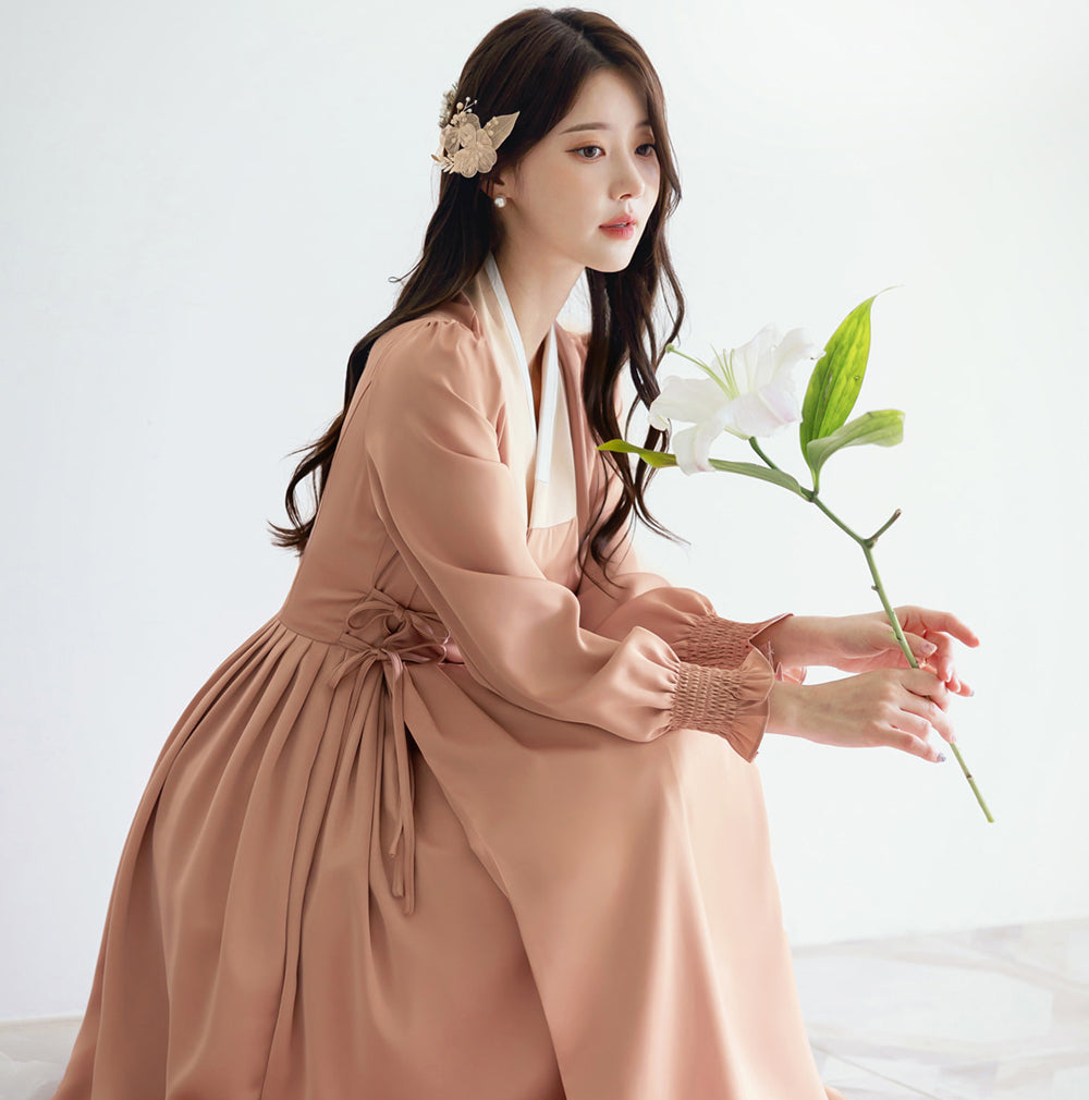 Woman Korean Modern Hanbok Lovely Dress Fancy Casual Daily Clothing Fusion Hanbok Party CHD411