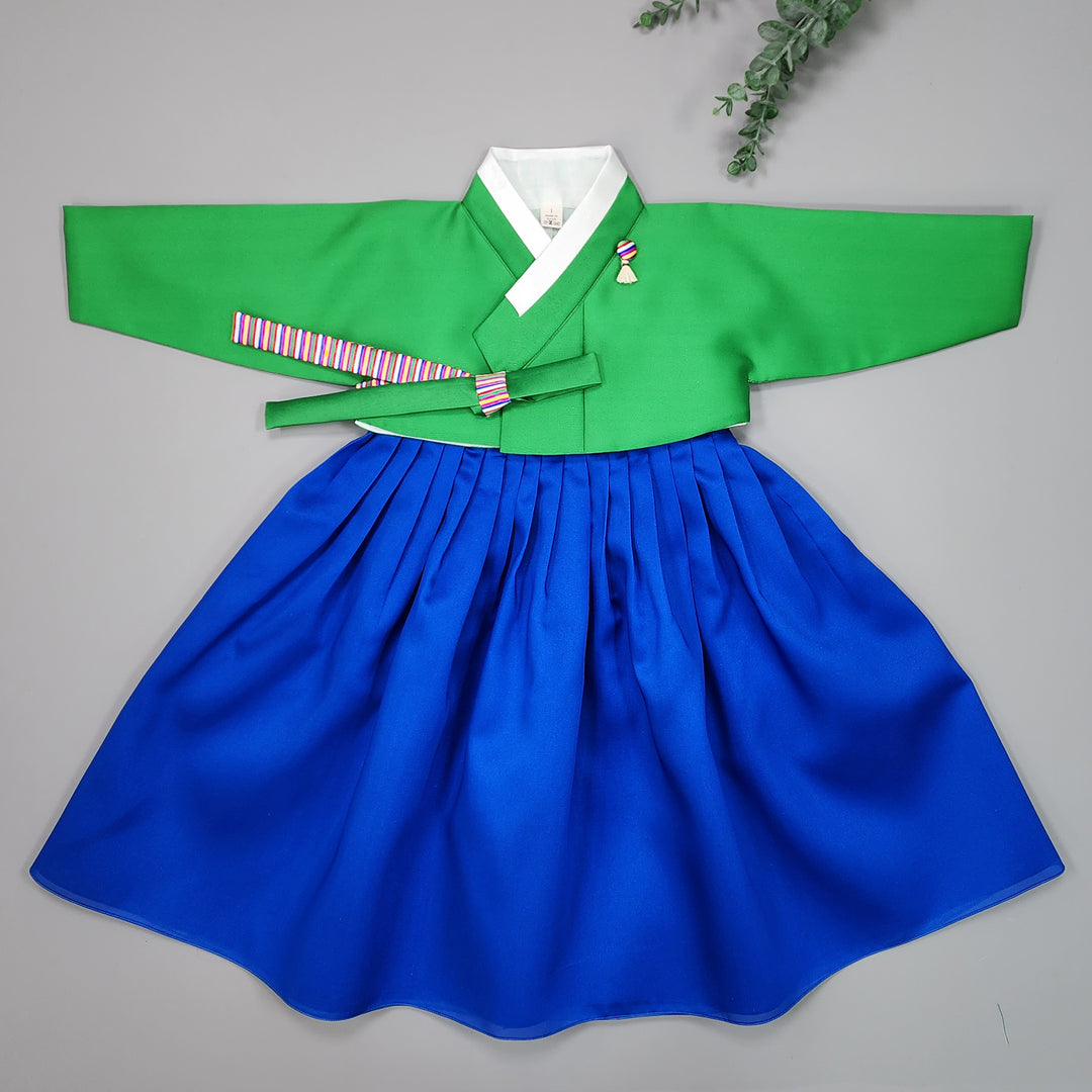 Hanbok Girl Baby Korea Traditional Clothing Set First Birthday Celebration Party Celebration 1–18 Vivid Color OSG328