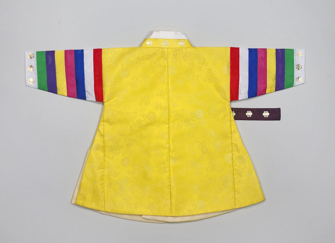 Korean Traditional Boy Baby Hanbok Dol Party Celebration 1 Ages Yellow GBH105