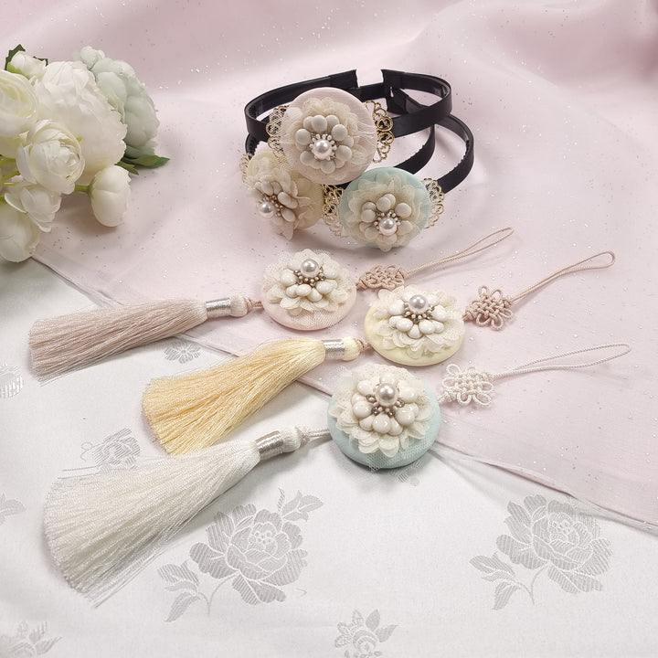 Hanbok Fancy Norigae 노리개 Hair Band Accessory Baby Girl Boy Ornament JT123