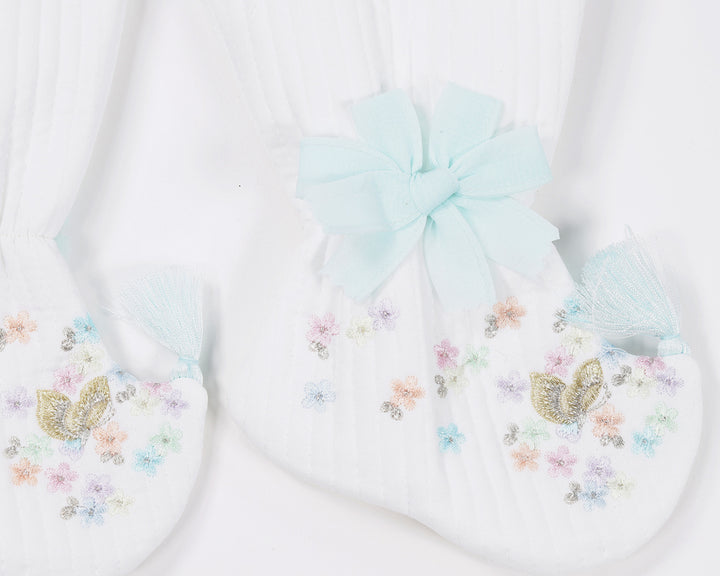 Korean Traditional Boy Girl Baby Hanbok Socks Beoseon 버선 Flower Embroidery Pastel Color Dol 1 Year SOC014