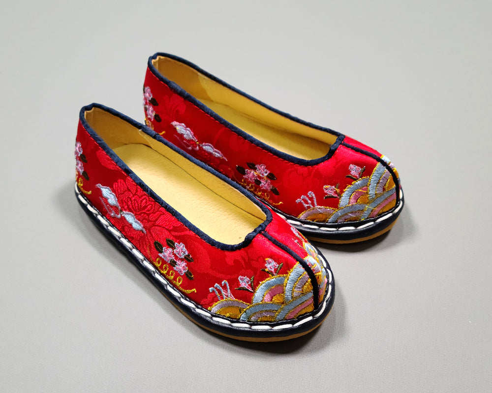 Korean Traditional Hanbok Shoes Baby Girl Dol 1st Birthday Stitches Embroidery&nbsp;JTS05