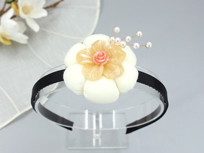 Girl's Hanbok Hair Accessory BASSI head&nbsp; Band Piece, Korea Traditional Flower J140