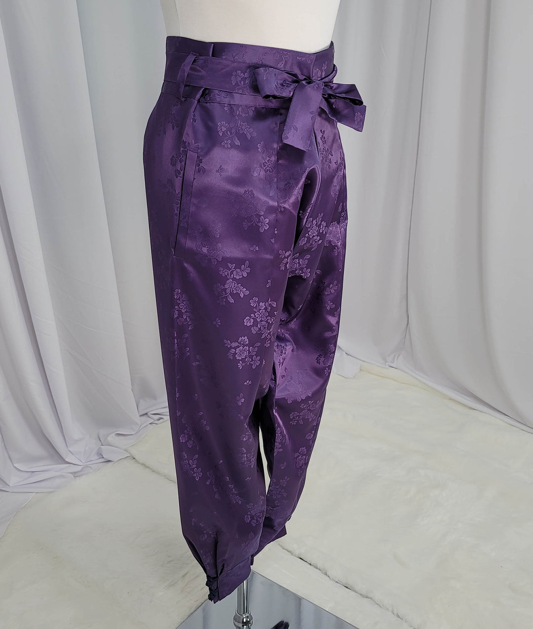 Korean Traditional Man Personal Custom Hanbok Pants Purple Wedding Party Ceremony OSM137