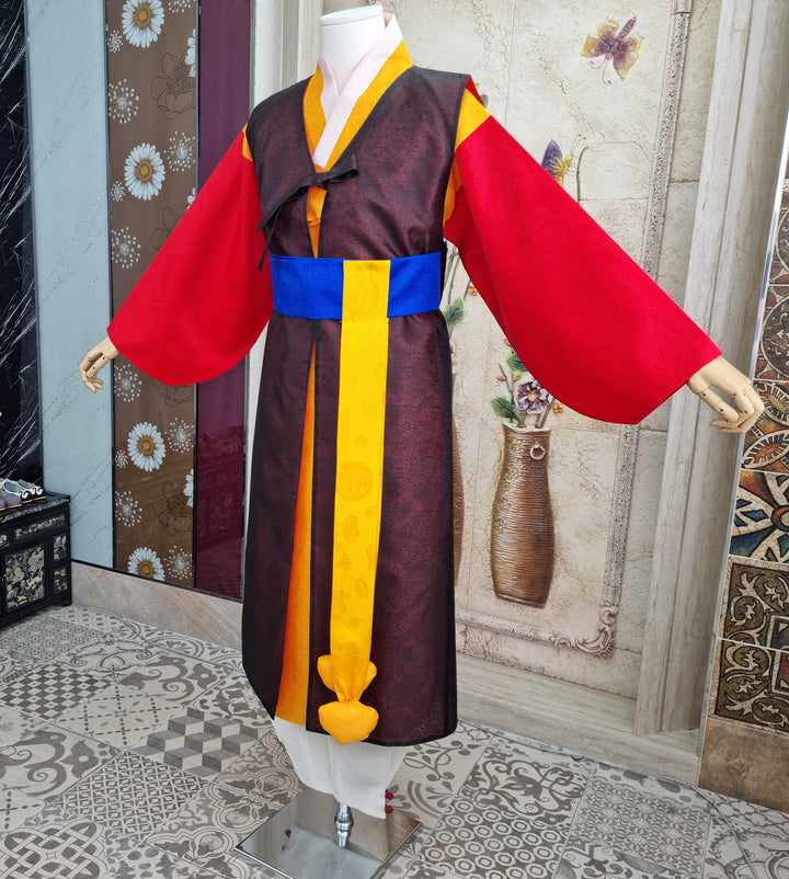 Korean Traditional Man Male Personal Custom Hanbok Solider Costume 포도대장옷 OSM711