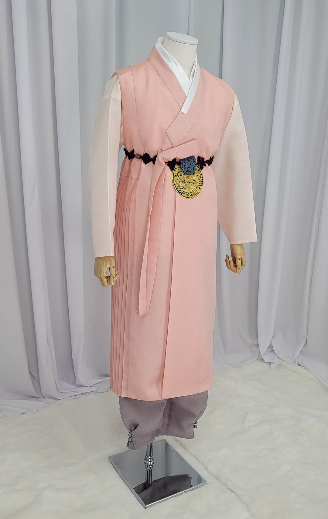 Korean Traditional Man Male Personal Custom Hanbok&nbsp; Peach Wedding Party Ceremony OSM147