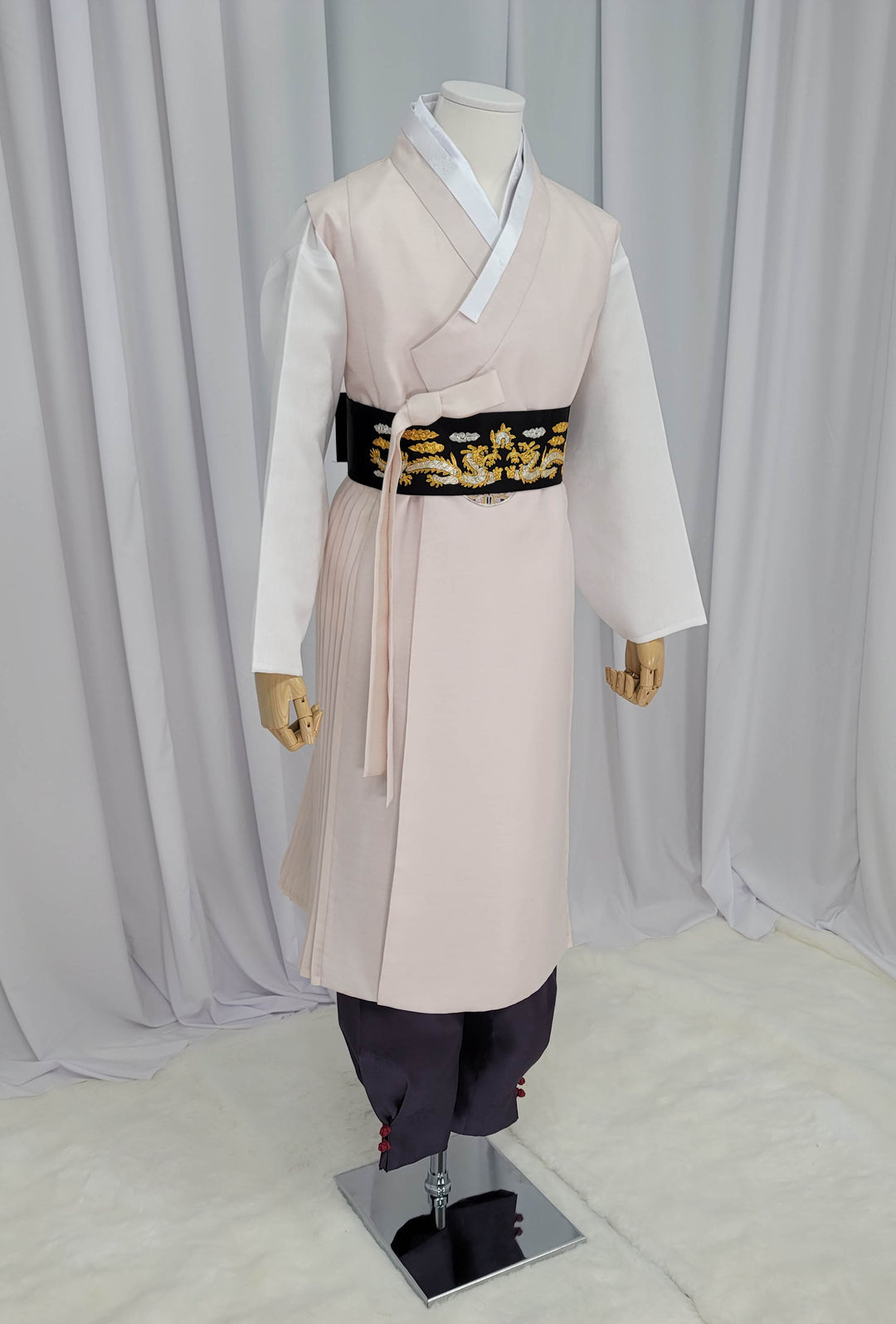 Korean Traditional Man Male Personal Custom Hanbok&nbsp; Ivory Dad Son Couple Wedding Party Ceremony OSM152