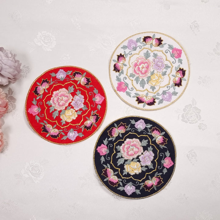 Korean Traditional Embroidery Patch Clothing DIY Accessory Flower Desing 15 cm BAP008