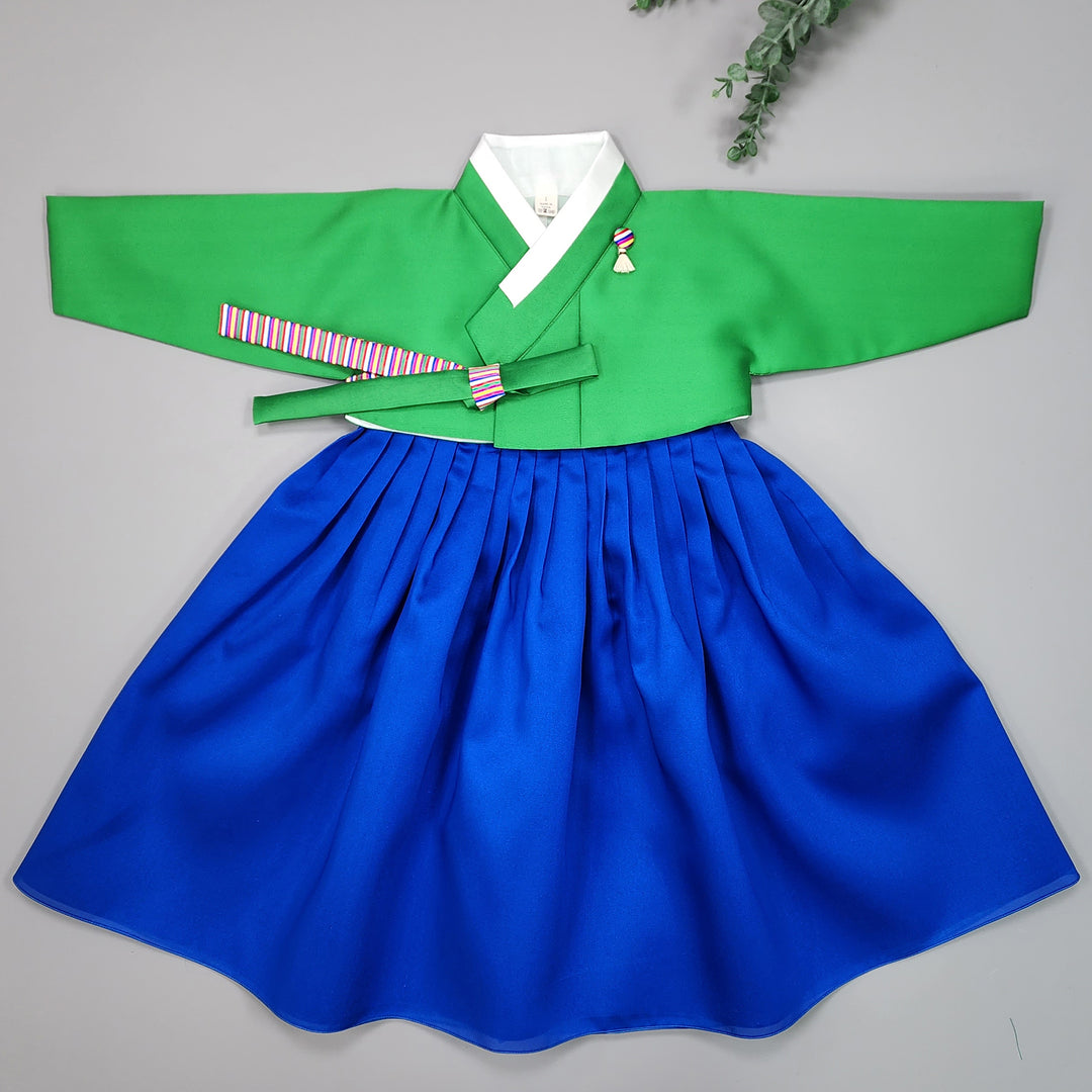 Hanbok Girl Baby Korea Traditional Clothing Set First Birthday Celebration Party Celebration 1–18 Vivid Color OSG328