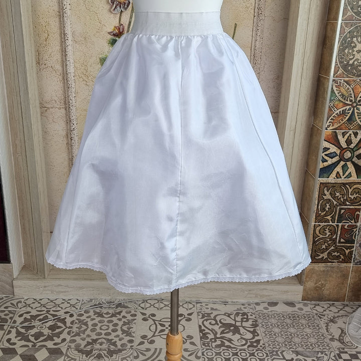 Hanbok Underwear Petticoat 속치마 Big Volume Unerskirt Korean Traditional Woman Adult Clothing Hanbok Item Ivory OSU08