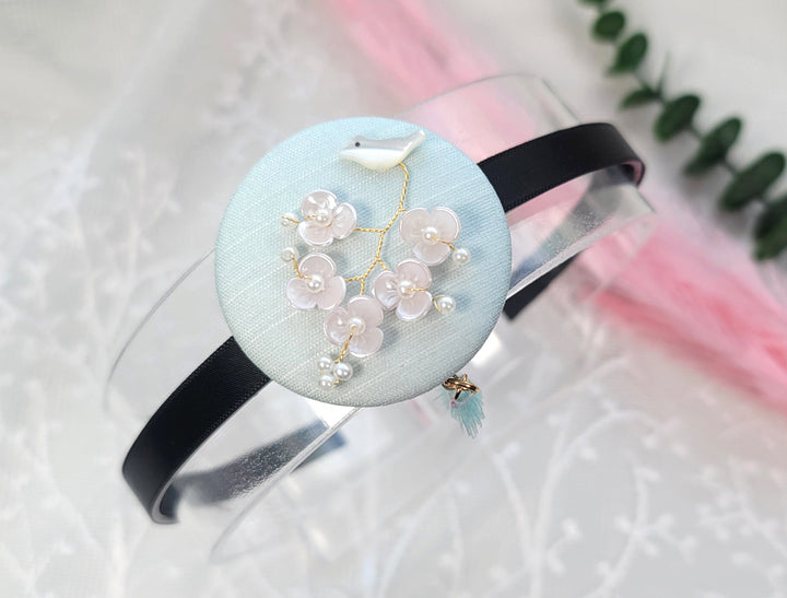 Girl's Hanbok Hair Accessory BASSI head&nbsp; Band Piece, Korea Traditional Flower J142