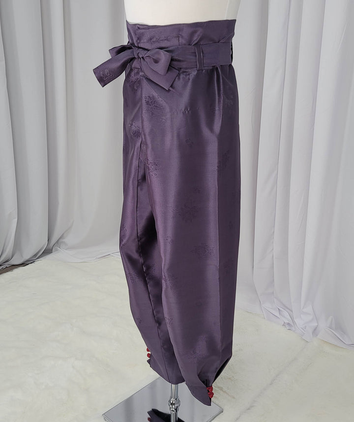 Korean Traditional Man Personal Custom Hanbok Pants Purple Wedding Party Ceremony OSM142