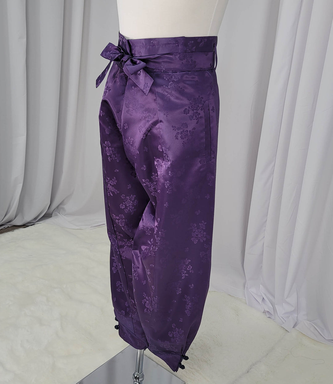 Korean Traditional Man Personal Custom Hanbok Pants Purple Wedding Party Ceremony OSM137