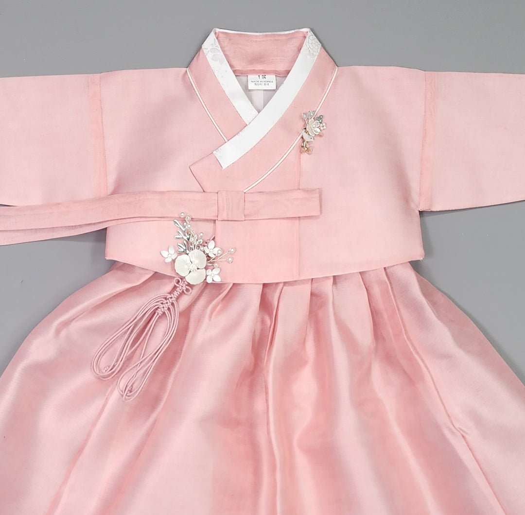 Hanbok Girl Baby Korea Traditional Clothing Set First Birthday Celebration Party 100th Birth Celebration 1–15 years&nbsp; Pink