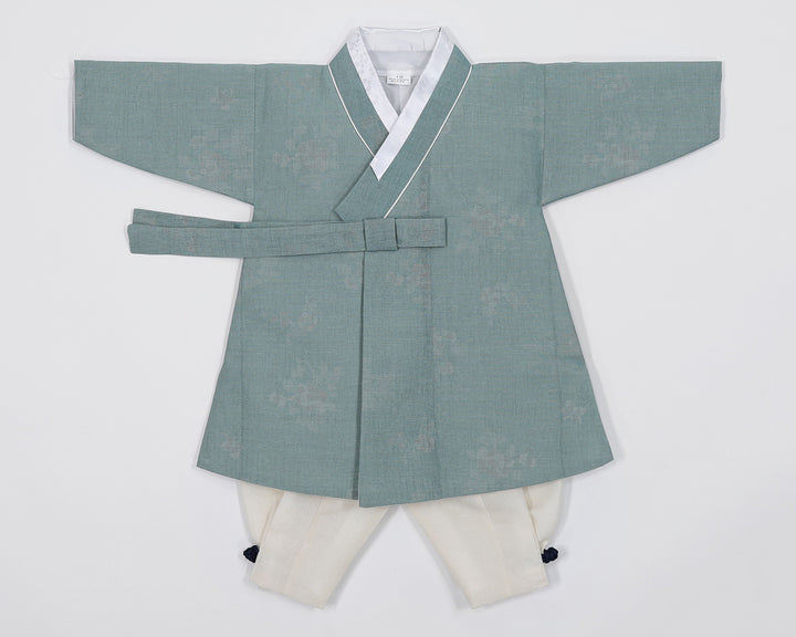 Korean Traditional Boy Baby Hanbok Dol Baikil Party Celebration 100th Days 1-2 Ages Khaki Green HGB101