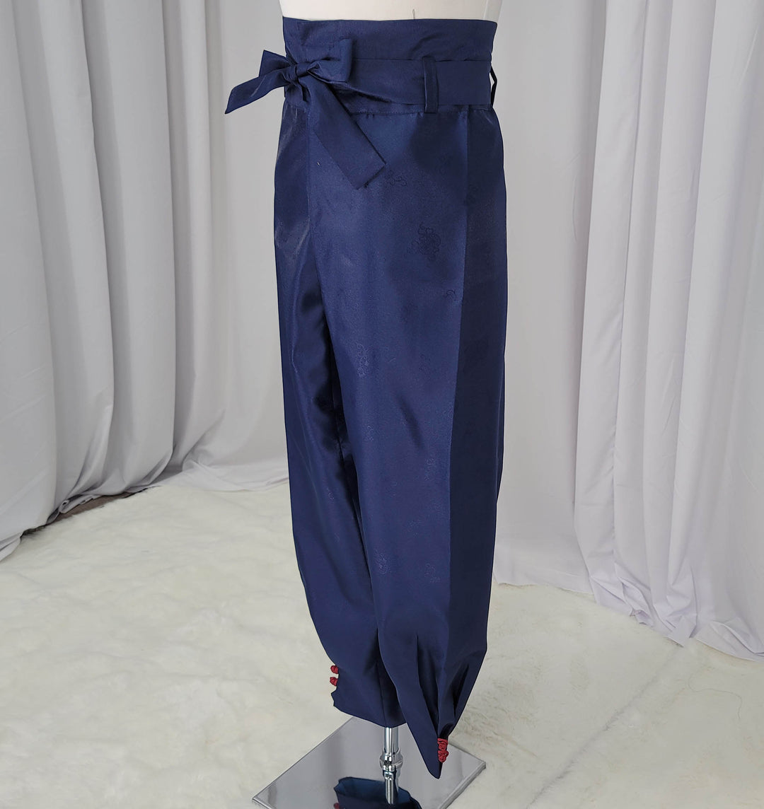 Korean Traditional Man Personal Custom Hanbok Pants Navy Wedding Party Ceremony OSM140