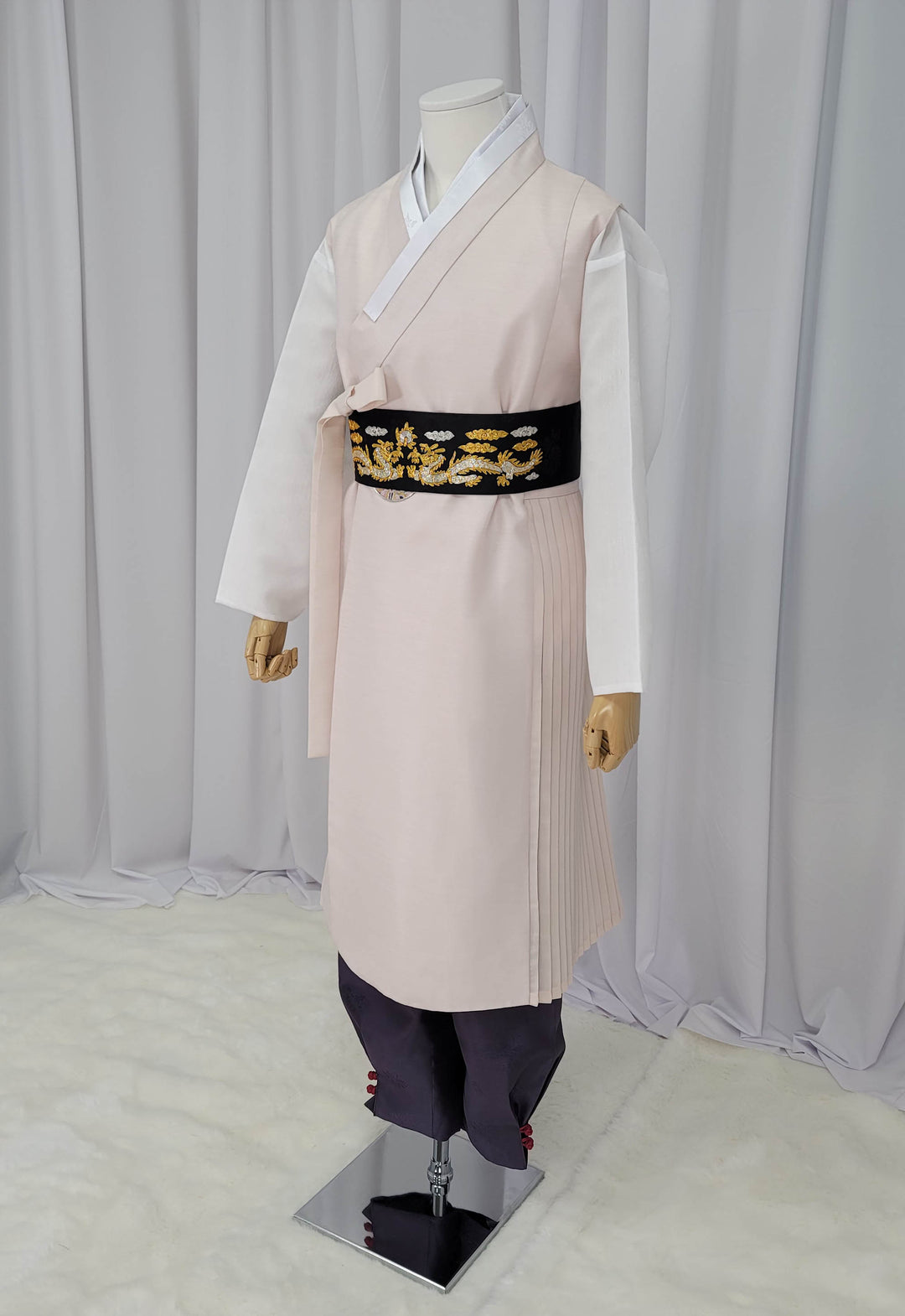 Korean Traditional Man Male Personal Custom Hanbok&nbsp; Ivory Dad Son Couple Wedding Party Ceremony OSM152