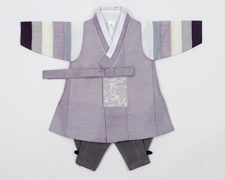 Korean Traditional Boy Baby Hanbok Dol Baikil Party Celebration 100th Days 1-10 Ages Violet Saekdong HGB108