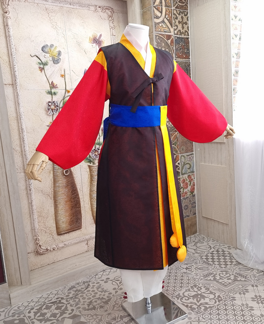 Korean Traditional Man Male Personal Custom Hanbok Solider Costume 포도대장옷 OSM711