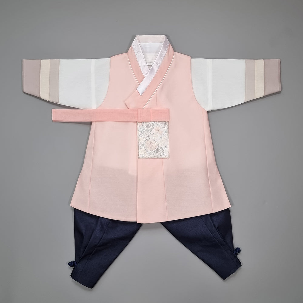 Hanbok Boy Baby Korea Traditional Clothing Set First Birthday Celebration Party 100th Birth Celebration 1–15 years Baby Pink HGB104