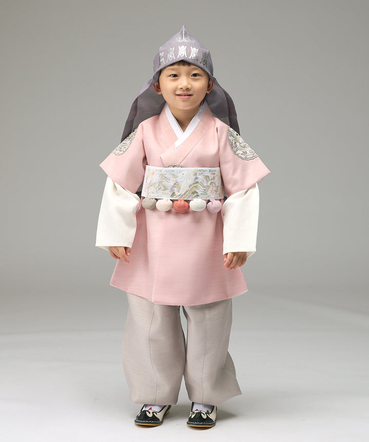 Korean Traditional Boy Baby Hanbok Dol Baikil Party Celebration 100th-10 Years&nbsp; Light Pink DDB108