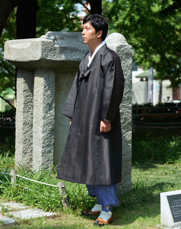 Korean Traditional Man's Jacket Coat Durumagi 두루마기 Clothing Ceremony KND002