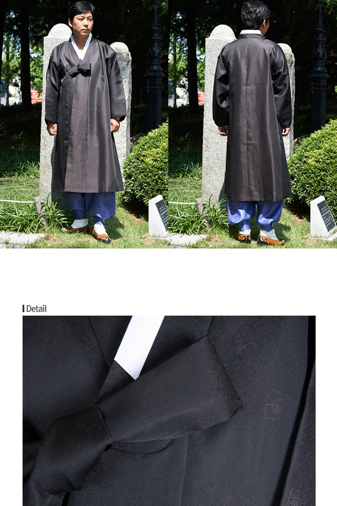 Korean Traditional Man's Jacket Coat Durumagi 두루마기 Clothing Ceremony KND002