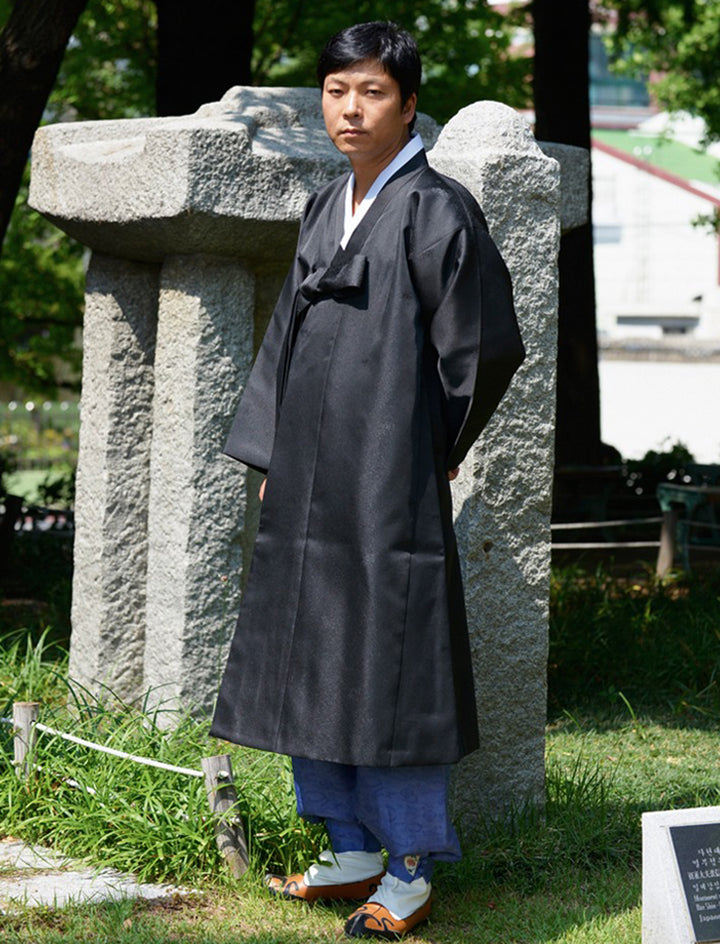 Korean Traditional Man's Jacket Coat Durumagi 두루마기 Clothing Ceremony KND002