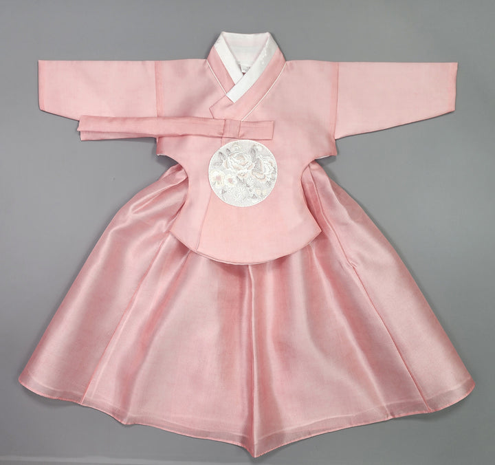 Hanbok Girl Baby Korea Traditional Clothing Set First Birthday Celebration Party 100th Birth Celebration 1–15 years&nbsp; Pink