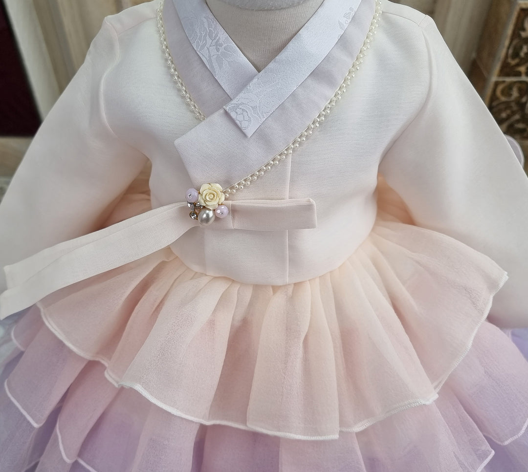 Hanbok Dress Girl Baby Korea Traditional Clothing Set First Birthday Celebration Party Celebration 1-10 Years