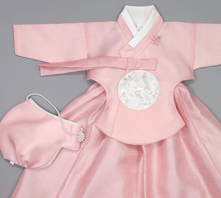 Hanbok Girl Baby Korea Traditional Clothing Set First Birthday Celebration Party 100th Birth Celebration 1–15 years&nbsp; Pink