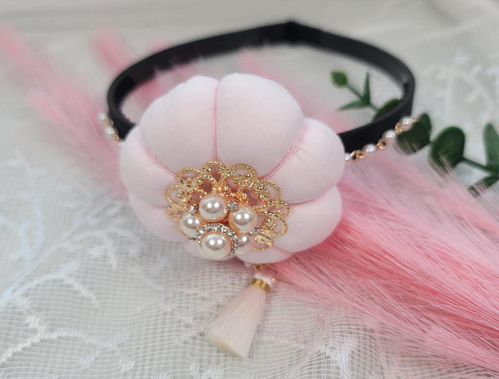 Girl's Hanbok Hair Accessory BASSI head&nbsp; Band Piece, Korea Traditional Flower J139